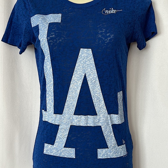 Nike Royal Blue “LA” Short Sleeve Tee Shirt Top **Approx. S** 🦋🦋 - Picture 3 of 4